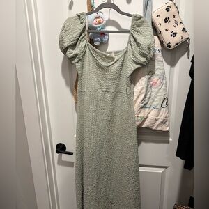 See You Monday Textured Top in Sage XL